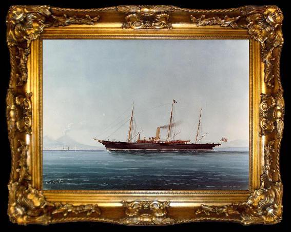 framed  Campin, Robert, Follower of American Steam Yacht, ta009-2